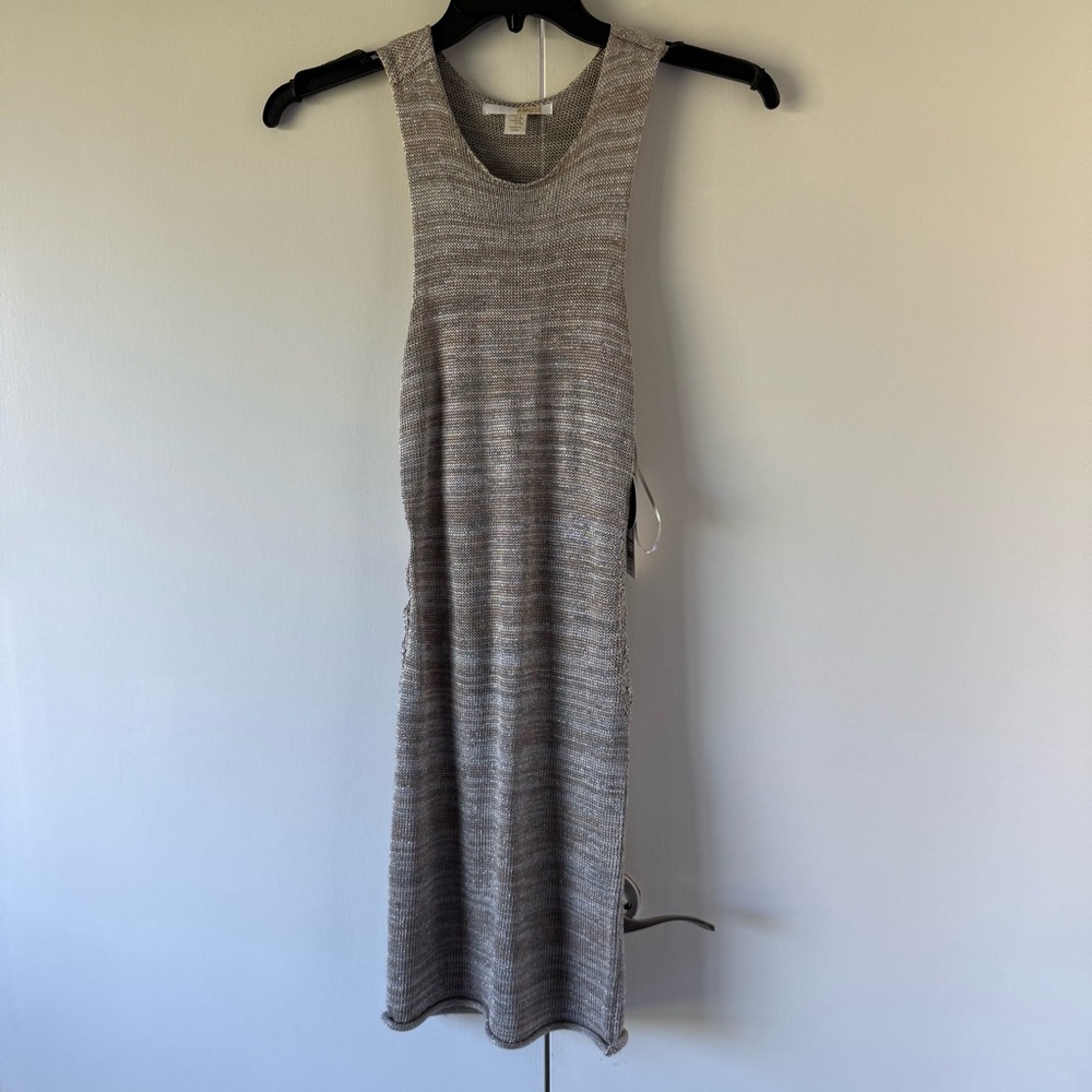 Amuse Society Heather Gray Mini Dress, size S.